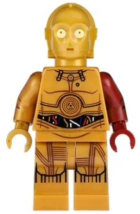 LEGO C-3PO - Dark Red Arm minifigure