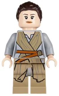 LEGO Rey - Dark Tan Tied Robe minifigure
