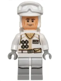 LEGO Hoth Rebel Trooper White Uniform (Cheek Lines) minifigure