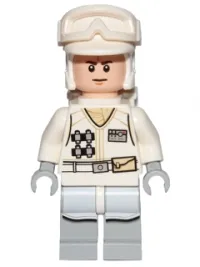 LEGO Hoth Rebel Trooper White Uniform (Frown) minifigure