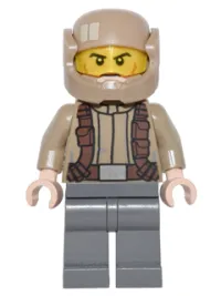 LEGO Resistance Trooper - Dark Tan Jacket, Frown, Cheek Lines minifigure