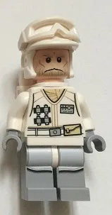 LEGO Hoth Rebel Trooper White Uniform (Tan Beard, Backpack) minifigure