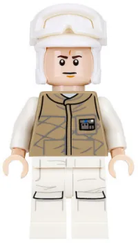 LEGO Hoth Rebel Trooper Dark Tan Uniform (Frown) minifigure