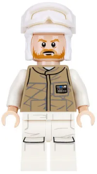 LEGO Hoth Rebel Trooper Dark Tan Uniform (Brown Beard) minifigure