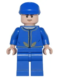LEGO Bespin Guard - Light Nougat Head, Detailed Gold Trim, Furrowed Eyebrows minifigure