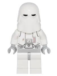 LEGO Snowtrooper, Light Bluish Gray Hips, Light Bluish Gray Hands - Backpack attached to Neck Bracket with Plate, Modified w/ Clip Ring minifigure