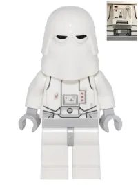 LEGO Snowtrooper, Light Bluish Gray Hips, Light Bluish Gray Hands - Backpack Directly Attached to Neck Bracket minifigure