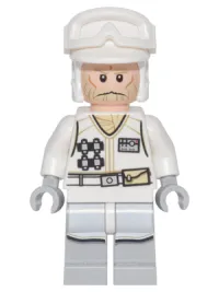 LEGO Hoth Rebel Trooper White Uniform (Tan Beard, without Backpack) minifigure