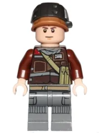 LEGO Rebel Trooper - Light Nougat Head, Helmet with Pearl Dark Gray Band (Private Calfor) minifigure