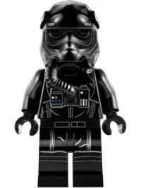 LEGO First Order TIE Pilot, Three White Lines on Helmet minifigure