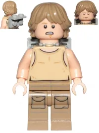 LEGO Luke Skywalker (Dagobah, Tan Tank Top, Backpack) minifigure