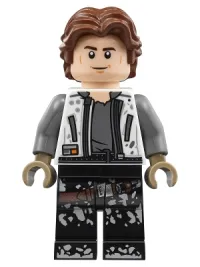 LEGO Han Solo, White Jacket, Black Legs with Dirt Stains minifigure
