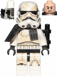 LEGO Sandtrooper (Enlisted) - Black Pauldron, Ammo Pouch, Dirt Stains, Survival Backpack minifigure