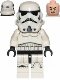 LEGO Stormtrooper (Dual Molded Helmet, Gray Squares on Back, Grimacing) minifigure