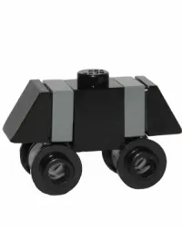 LEGO Mouse Droid (MSE-6-series Repair Droid) - Black / Dark Bluish Gray, Open Stud Wheels minifigure