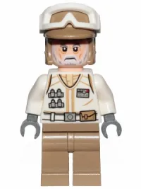 LEGO Hoth Rebel Trooper White Uniform, Dark Tan Legs (White Beard) minifigure
