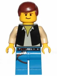 LEGO Han Solo, Blue Legs (20th Anniversary Torso) minifigure