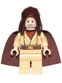 LEGO Obi-Wan Kenobi (Old, Standard Cape, Hood Basic) minifigure