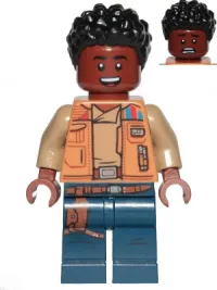 LEGO Finn - Medium Nougat Jacket and Dark Blue Legs with Holster minifigure