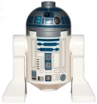 LEGO Astromech Droid, R2-D2, Flat Silver Head, Dark Pink Dots and Large Receptor minifigure