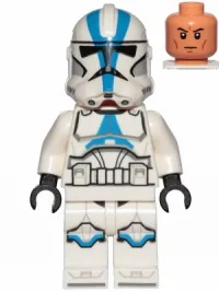 LEGO Clone Trooper, 501st Legion (Phase 2) - White Arms, Nougat Head minifigure