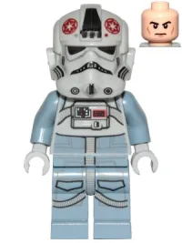 LEGO AT-AT Driver - Dark Red Imperial Logo, Cheek Lines, Frown minifigure