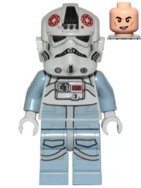 LEGO AT-AT Driver - Dark Red Imperial Logo, Cheek Lines, Smile minifigure