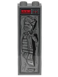 LEGO Human in Carbonite (Brick 1 x 2 x 5 with Sticker) minifigure