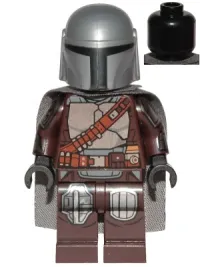 LEGO The Mandalorian (Din Djarin / 'Mando') - Silver Beskar Armor, Cape minifigure