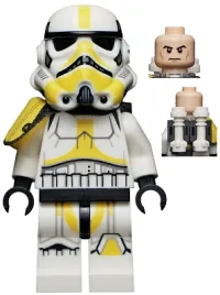 LEGO Imperial Artillery Stormtrooper - Male, Light Nougat Head, Cheek Lines minifigure