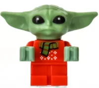LEGO Grogu / The Child / 'Baby Yoda' - Red Christmas Sweater and Scarf minifigure