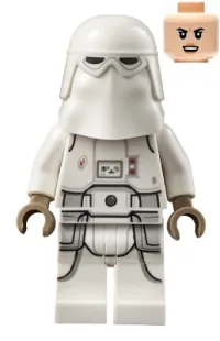 LEGO Snowtrooper, Printed Legs, Dark Tan Hands - Female, Light Nougat Head minifigure