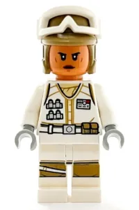 LEGO Hoth Rebel Trooper White Uniform, Dark Tan Helmet, Female minifigure