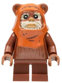 LEGO Wicket (Ewok), Hood with Wrinkles minifigure