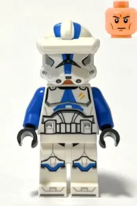 LEGO Clone Trooper Specialist, 501st Legion (Phase 2) - Blue Arms, Macrobinoculars, Nougat Head, Helmet with Holes minifigure