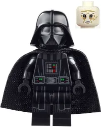 LEGO Darth Vader - Printed Arms, Spongy Cape, White Head with Frown minifigure