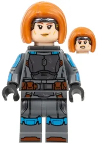 LEGO Bo-Katan Kryze - Printed Arms, Dark Orange Hair minifigure