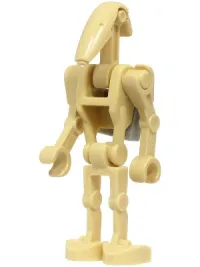 LEGO Battle Droid - Tan, Light Bluish Gray Clip on Back minifigure