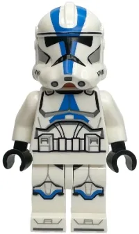 LEGO Clone Trooper, 501st Legion (Phase 2) - White Arms, Nougat Head, Helmet with Holes minifigure