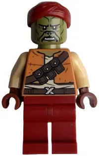 LEGO Kithaba (Klatooinian Skiff Guard) - Medium Nougat Vest (75397) minifigure