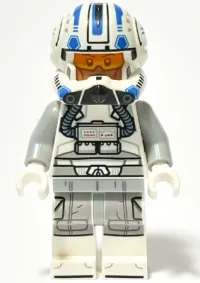 LEGO Clone Trooper Pilot Captain Jag (Phase 2) - Light Bluish Gray Arms (75402) set