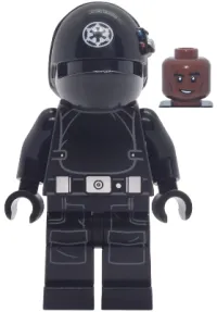 LEGO Imperial Gunner - Helmet with White Imperial Logo, Reddish Brown Head minifigure