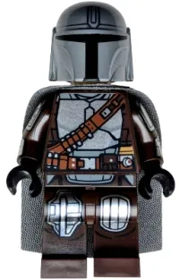 LEGO The Mandalorian / Din Djarin / 'Mando' - Silver Beskar Armor, Cape, Printed Head minifigure