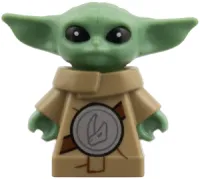 LEGO Din Grogu / The Child / 'Baby Yoda' - Long Robe, Beskar Rondel with Mudhorn Signet minifigure