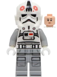 LEGO AT-AT Driver - White and Light Bluish Gray Suit minifigure