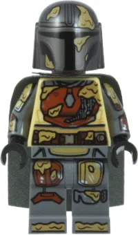 LEGO The Mandalorian / Din Djarin / 'Mando' - Brown Durasteel Armor, Printed Arms, Dark Tan Mud Splotches minifigure