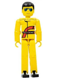 LEGO Technic Figure Yellow Legs, Yellow Top (Power Puller Driver) minifigure