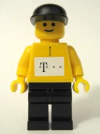 LEGO German Telekom Racing Cyclist Yellow - with Torso Stickers minifigure