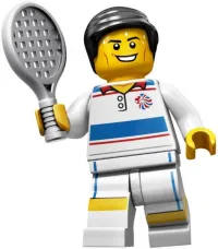 LEGO Tactical Tennis Player, Team GB (Minifigure Only without Stand and Accessories) minifigure