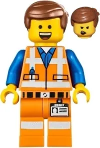 LEGO Emmet - Wide Smile with Teeth and Tongue minifigure